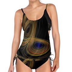 Wondrous Trajectorie Illustrated Line Light Black Tankini Set by Mariart