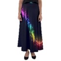 Illustration Light Space Rainbow Flared Maxi Skirt View1