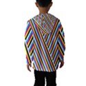 Lines Chevron Yellow Pink Blue Black White Cute Hooded Wind Breaker (Kids) View2