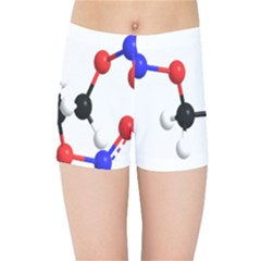 Nitroglycerin Lines Dna Kids Sports Shorts by Mariart