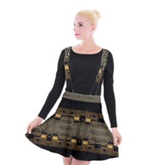 Board Digitization Circuits Suspender Skater Skirt by Nexatart