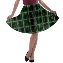 Matrix Earth Global International A-line Skater Skirt by Nexatart