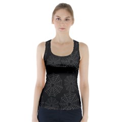 Spider Web Racer Back Sports Top by Valentinaart