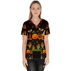 Halloween Scrub Top by Valentinaart