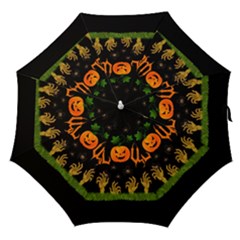 Halloween Straight Umbrellas by Valentinaart