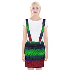 Cells Rainbow Braces Suspender Skirt by Mariart