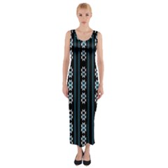 Folklore Pattern Fitted Maxi Dress by Valentinaart