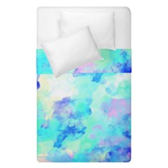 Transparent Colorful Rainbow Blue Paint Sky Duvet Cover Double Side (single Size) by Mariart