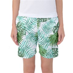 Tropical Pattern Women s Basketball Shorts by ValentinaDesign