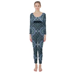 Oriental Pattern Long Sleeve Catsuit by ValentinaDesign