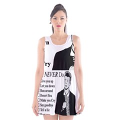 Rick Astley Scoop Neck Skater Dress by Powwow