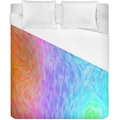 Aurora Rainbow Orange Pink Purple Blue Green Colorfull Duvet Cover (california King Size) by Mariart