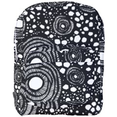 Circle Polka Dots Black White Full Print Backpack by Mariart