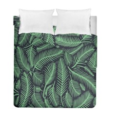 Coconut Leaves Summer Green Duvet Cover Double Side (full/ Double Size) by Mariart