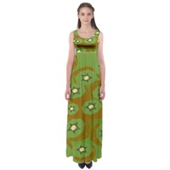 Relativity Pattern Moon Star Polka Dots Green Space Empire Waist Maxi Dress by Mariart