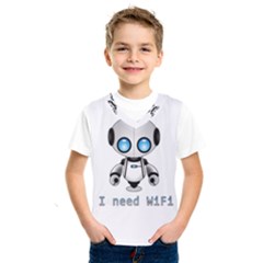 Cute Robot Kids  Sportswear by Valentinaart