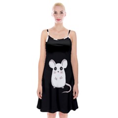 Cute Mouse Spaghetti Strap Velvet Dress by Valentinaart