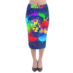 Lion Velvet Midi Pencil Skirt by stockimagefolio1