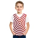 Concentric Red Rings Background Kids  SportsWear View1