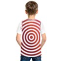 Concentric Red Rings Background Kids  SportsWear View2