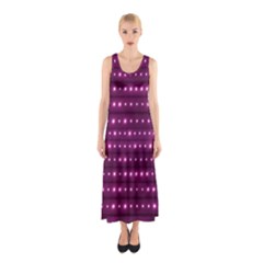 Galaxy Stripes Pattern Sleeveless Maxi Dress by dflcprints