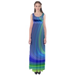 Space Design Abstract Sky Storm Empire Waist Maxi Dress by Nexatart