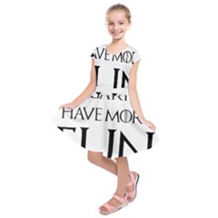  Targaryens Have More Fun - Blondes Have More Fun Black Kids  Short Sleeve Dress by PodArtist