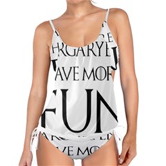  Targaryens Have More Fun - Blondes Have More Fun Black Tankini Set by PodArtist