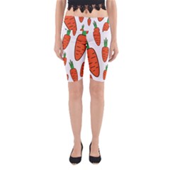 Fruit Vegetable Carrots Yoga Cropped Leggings by Mariart