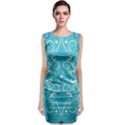 Repeatable Patterns Shutterstock Blue Leaf Heart Love Classic Sleeveless Midi Dress View1