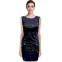 Seamless 3d Animation Digital Futuristic Tunnel Path Color Changing Geometric Electrical Line Zoomin Classic Sleeveless Midi Dress View1