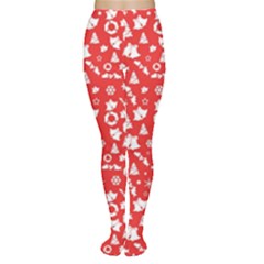 Xmas Pattern Women s Tights by Valentinaart