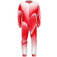 Heart Love Romantic Art Abstract Onepiece Jumpsuit (men)  by Nexatart