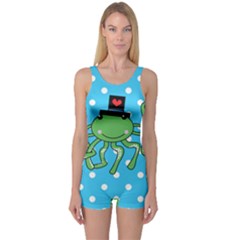 Octopus Sea Animal Ocean Marine One Piece Boyleg Swimsuit by Nexatart