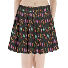 Christmas Pattern Pleated Mini Skirt by Valentinaart