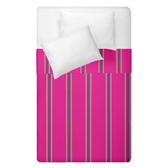 Pink Line Vertical Purple Yellow Fushia Duvet Cover Double Side (single Size) by Mariart