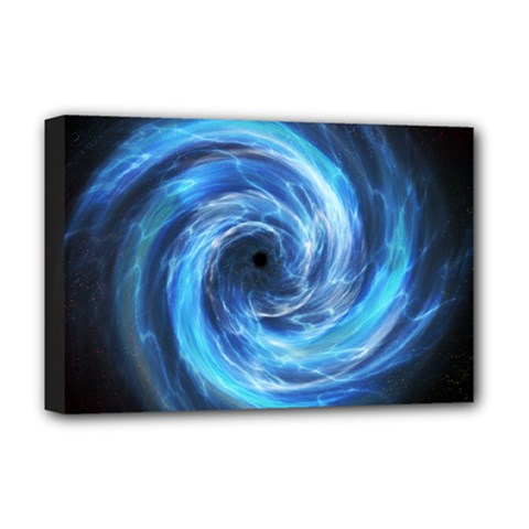 Hole Space Galaxy Star Planet Deluxe Canvas 18  X 12   by Mariart