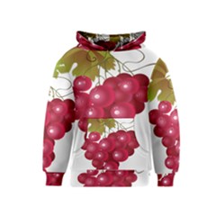 Red Fruit Grape Kids  Pullover Hoodie by Mariart