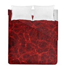 Simulation Red Water Waves Light Duvet Cover Double Side (full/ Double Size) by Mariart