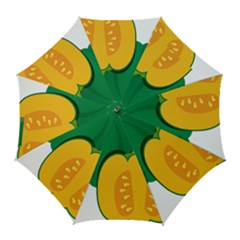 Pumpkin Peppers Green Yellow Golf Umbrellas by Mariart