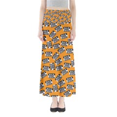 Pattern Halloween  Full Length Maxi Skirt by iCreate