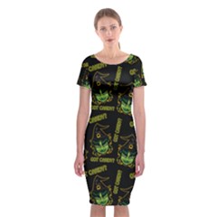 Pattern Halloween Witch Got Candy? Icreate Classic Short Sleeve Midi Dress by iCreate