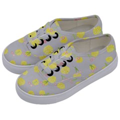 Cute Fruit Cerry Yellow Green Pink Kids  Classic Low Top Sneakers by Mariart