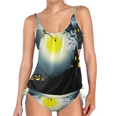 Halloween Landscape Tankini Set by Valentinaart