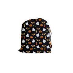 Halloween Pattern Drawstring Pouches (small)  by Valentinaart