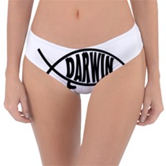 Darwin Fish Reversible Classic Bikini Bottoms by Valentinaart