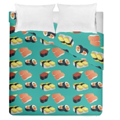 Sushi Pattern Duvet Cover Double Side (queen Size) by Valentinaart