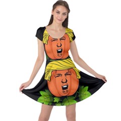 Trump Or Treat  Cap Sleeve Dress by Valentinaart