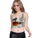 Vintage Halloween Racer Back Crop Top View1