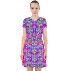 Festive Metal And Gold In Pop Art Adorable In Chiffon Dress by pepitasart